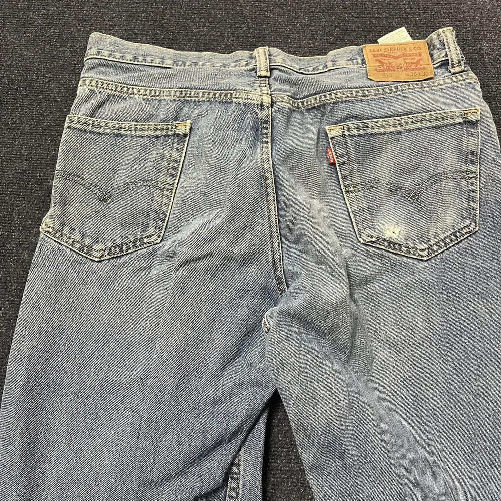 Levis 550 Jeans Mens 36x30 Blue‎ Relaxed Fit Tapered Leg Denim Medium Wash